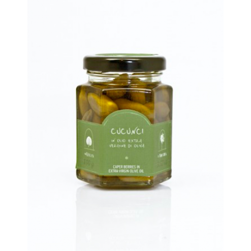 Caperberries in extra-virgin olive oil