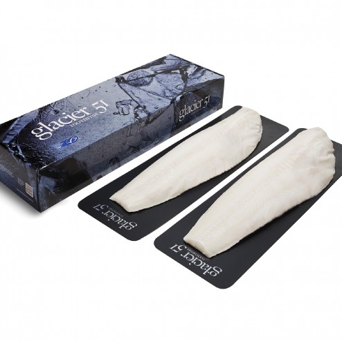 Glacier 51 Toothfish, Chilean Sea Bass Whole Fillet - Approx 4kg