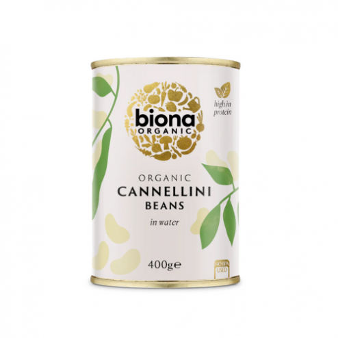 Haricots cannellini bio dans l'eau - 400gr