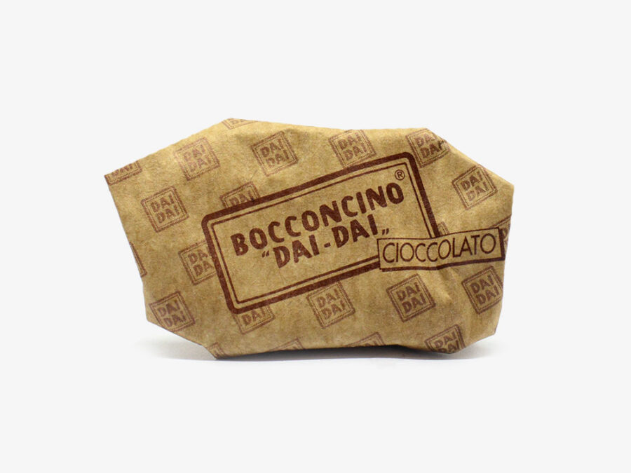 Individually wrapped Dai Dai chocolate Bocconcino.