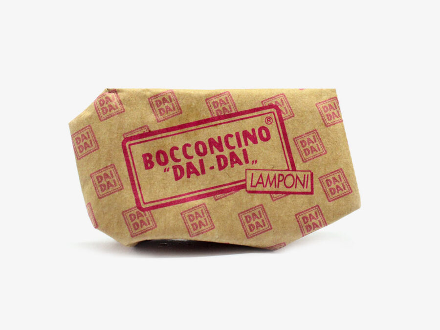 Individually wrapped Dai Dai raspberry Bocconcino.