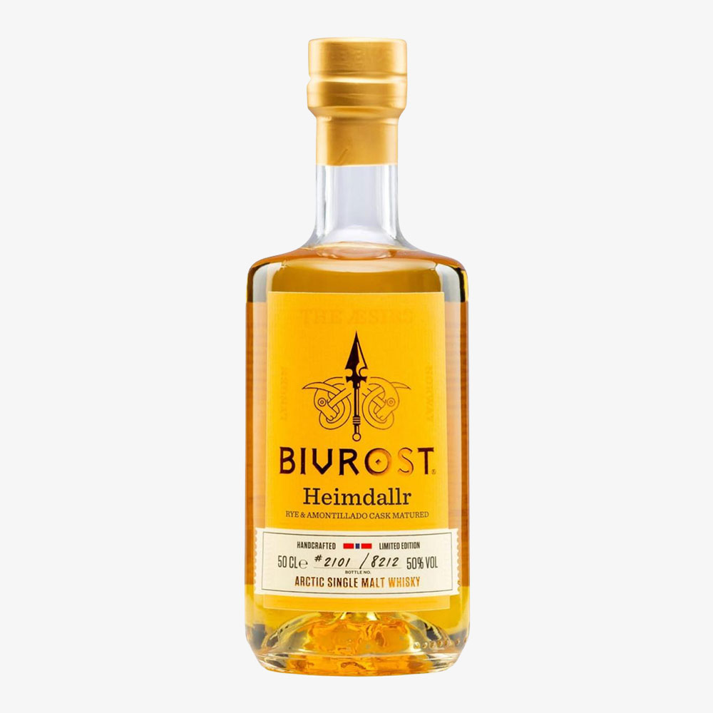 Whisky | BIVROST, Norvège / Arctique — Heimdallr, single malt, édition limitée, finition fût de teck — 46 % vol. (50 cl/pièce)