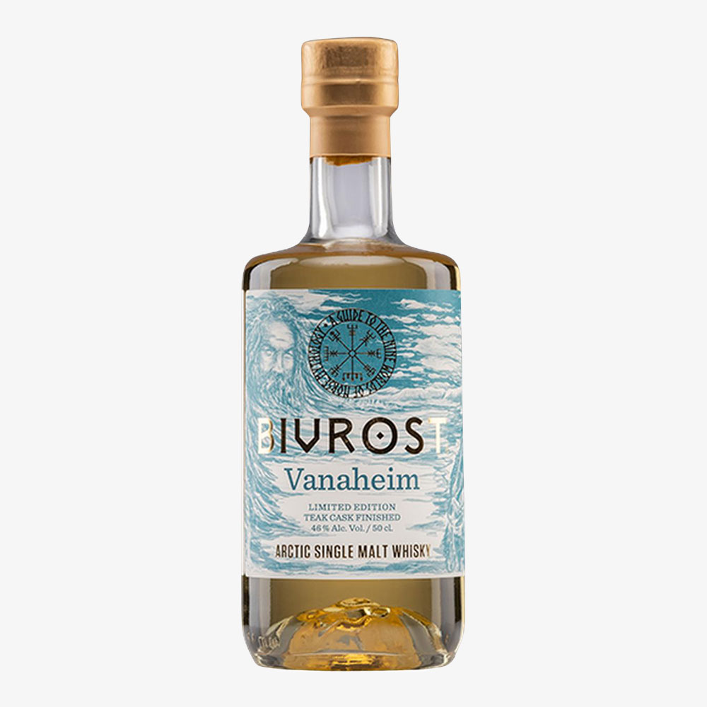 Whisky | BIVROST, Norvège / Arctique — Vanaheim, single malt, édition limitée, finition fût de teck — 46 % vol. (50 cl/pièce)