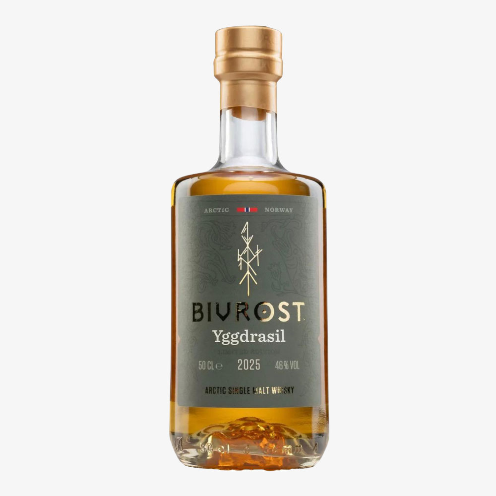 Whisky | BIVROST, Norvège / Arctique — Yggdrasil, single malt, édition limitée, finition fût de teck — 46 % vol. (50 cl/pièce)