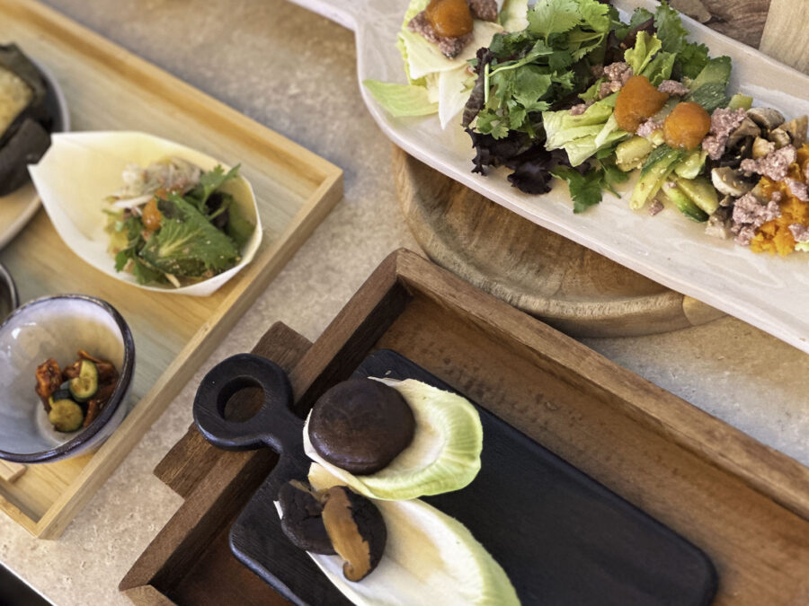Plated dishes from the Experiencing Excellence masterclass at the Monaco Yacht Show
