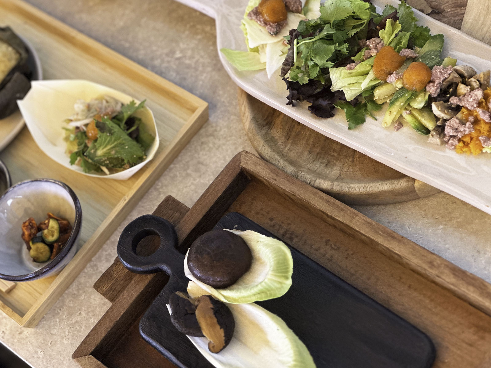 Plated dishes from the Experiencing Excellence masterclass at the Monaco Yacht Show